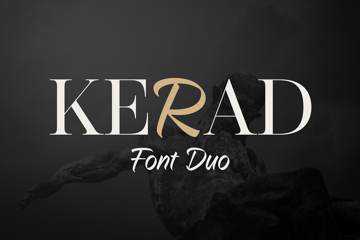 Kerad | Font Duo, a Serif Font by Lemonthe (Photo 1 of 8)