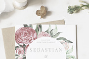 Watercolor Vintage Peonies, an Illustration by Olga Koelsch (Thumbnail 3 of 15)