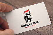 Gorilla Flag Logo, a Branding & Logo Template by Pixes (Thumbnail 2 of 2)