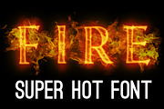 Fire font GRAPHIC Hot font Flame, an Illustration by Art Loft (Thumbnail 1 of 6)