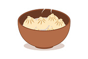 Steamed Dumpling Bowl Clipart, an Object Graphic by Gfx_Store (Thumbnail 13 of 13)