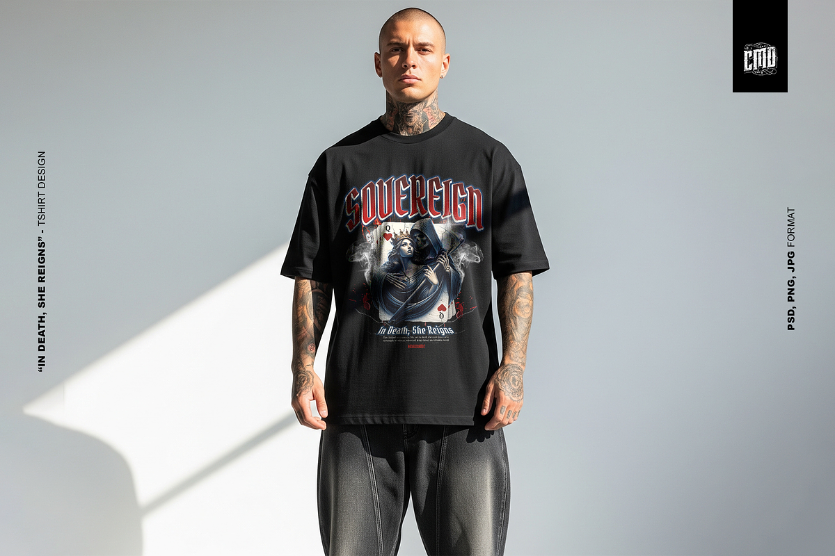 Sovereign - T-Shirt Design Gothic, an Object Graphic by Cmd Project (Photo 10 of 10)