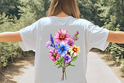 watercolor spring flowers clipart, an Illustration by GatewayDesign (Thumbnail 7 of 7)