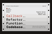 GC Basic Inktrap - Monospace, a Sans Serif Font by Glyphonic (Thumbnail 3 of 15)