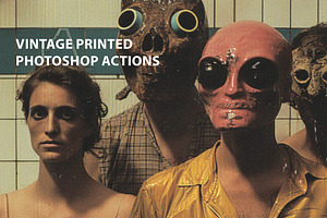 Vintage Printed Actions