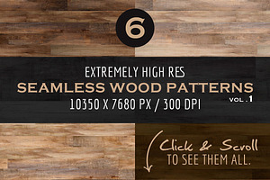 Extremely HR Seamless Wood Patterns