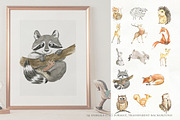 Woodland animal watercolor set, an Animal Illustration by Love Watercolor Store (Thumbnail 5 of 15)