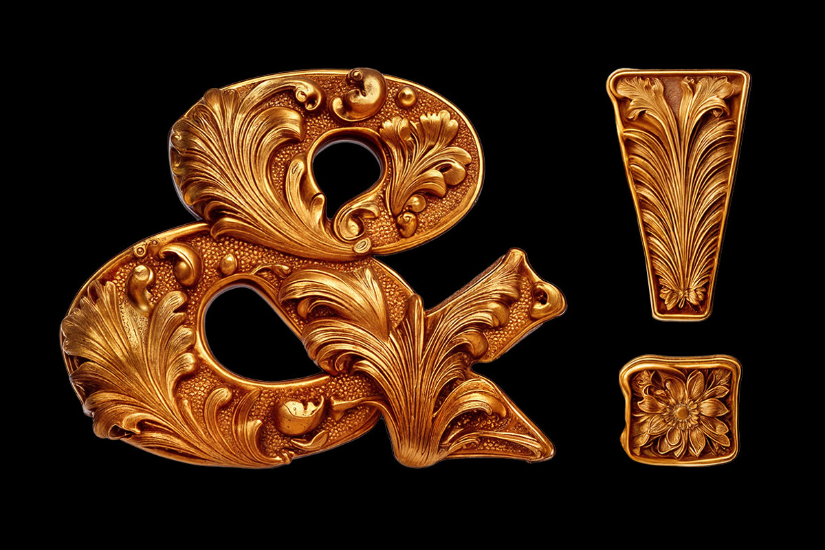 Gold Baroque Font, a Sans Serif Font by Handmadefont (Photo 5 of 10)