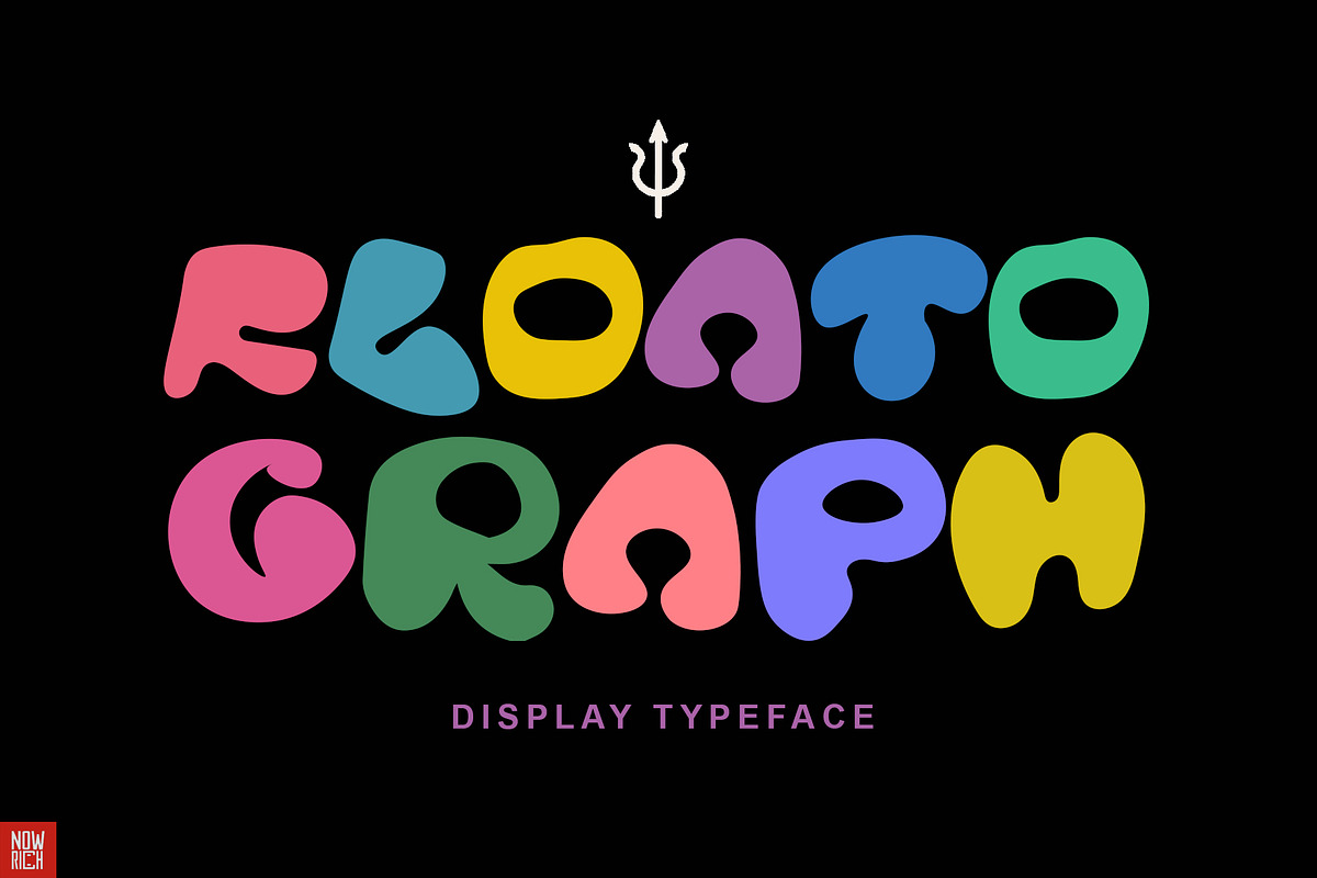 Floatograph Display Graffiti Bubble, a Blackletter Font by Nouric Design (Photo 1 of 9)