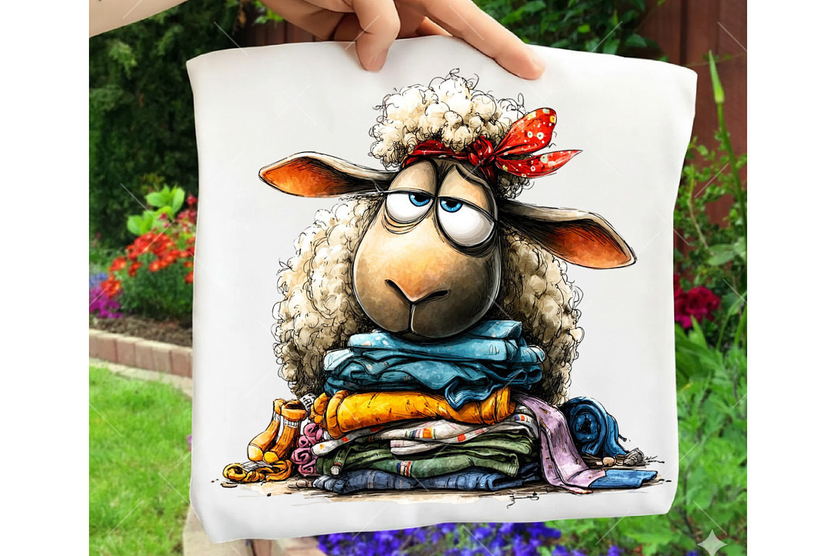 Quirky Christmas Farm Animals Clipar, an Illustration by OK Design (Photo 6 of 6)
