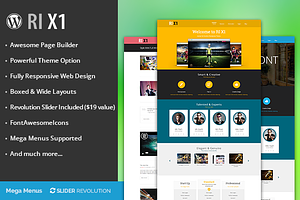 RI X1 creative wordpress theme