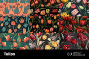 Tulips - 30 images, a Decorative Illustration by Handmadefont (Thumbnail 5 of 9)