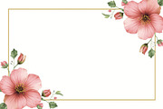 Pink Floral Watercolor Frames, an Illustration by Amazin_art (Thumbnail 11 of 11)