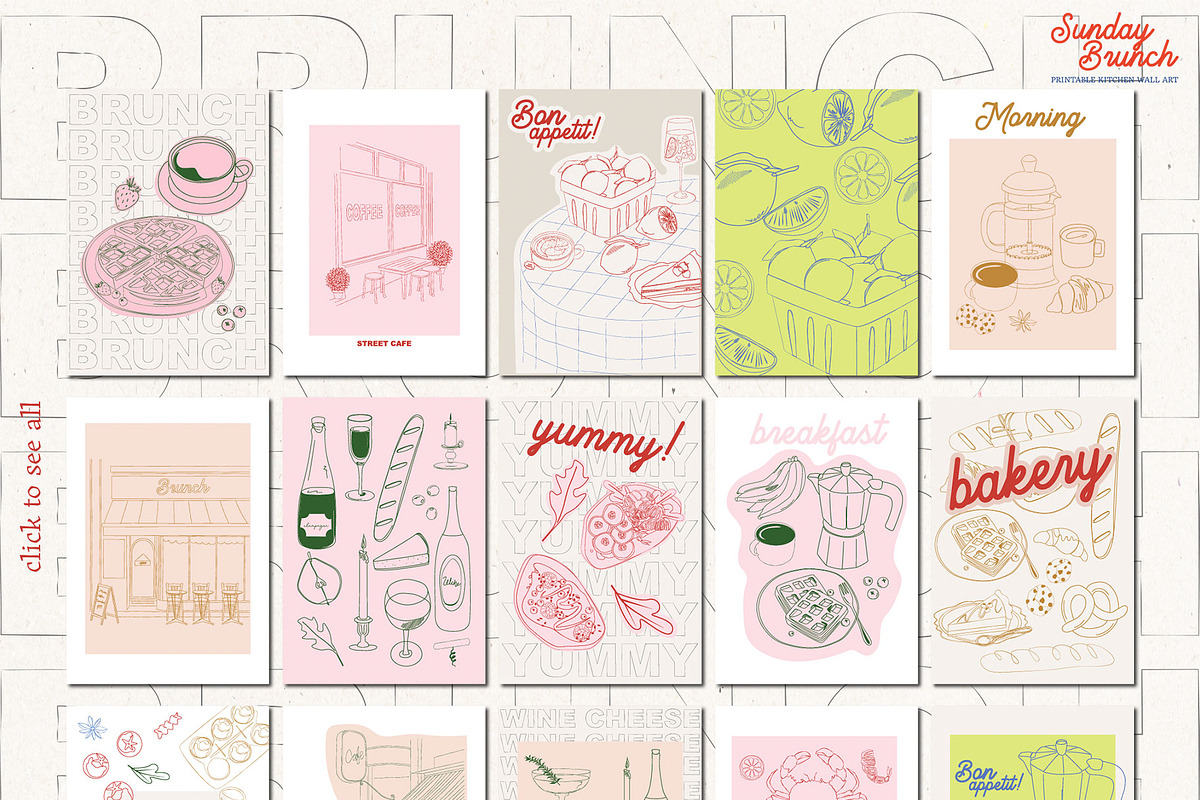 Poster Gallery Bundle, a Decorative Illustration by Mio Buono (Photo 55 of 82)