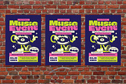 Retro Music Event Flyer Set, a Flyer Template by Aiyari Graphic (Thumbnail 3 of 3)