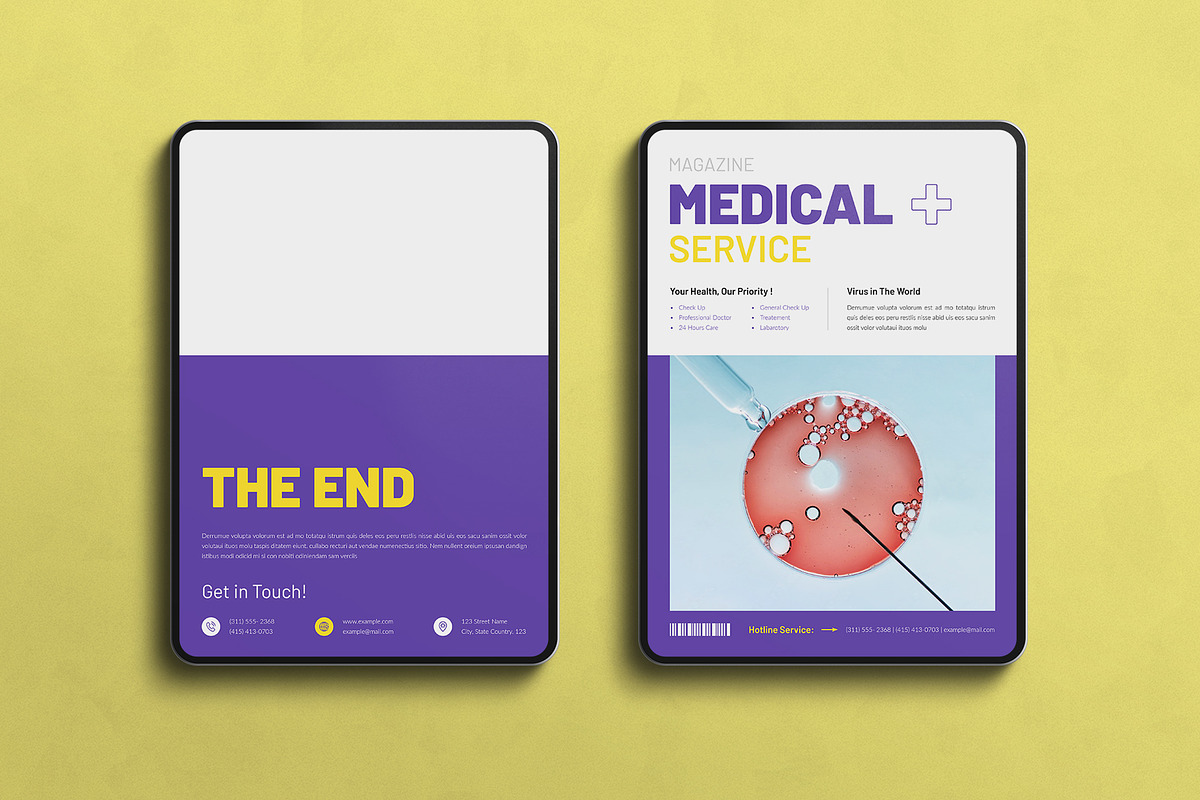 Digital Medical Magazine Template, a Magazine Template by TemplatesForest