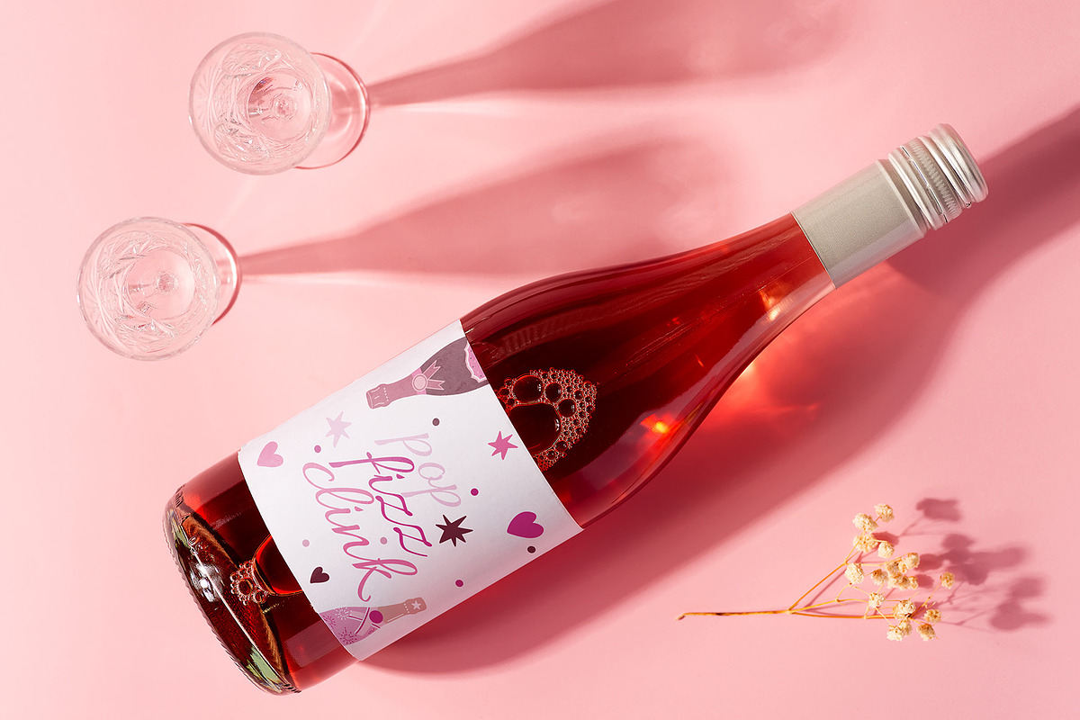 Pink Champagne Clipart, a Food Illustration by Teresa Art Store (Photo 6 of 9)