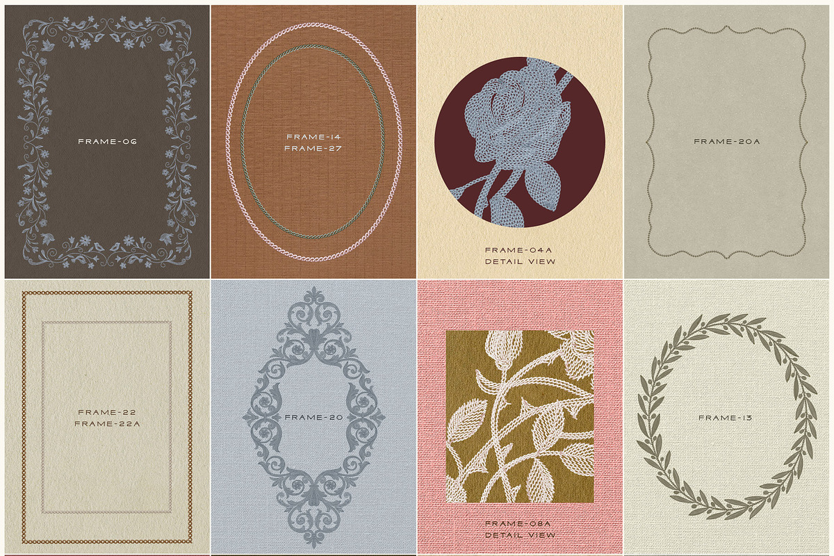 Votive Embroidered Frames & Textures, a Texture Graphic by alonahaidash (Photo 13 of 20)
