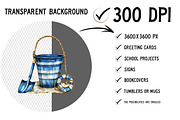Watercolor Nautical clipart, an Illustration by Craft Nest (Thumbnail 2 of 6)