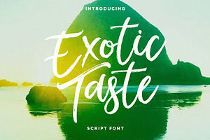 New! ExoticTaste Script Font