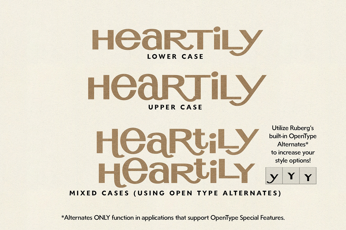Ruberg | Retro Display Type!, a Font by StudioWorks (Photo 3 of 10)