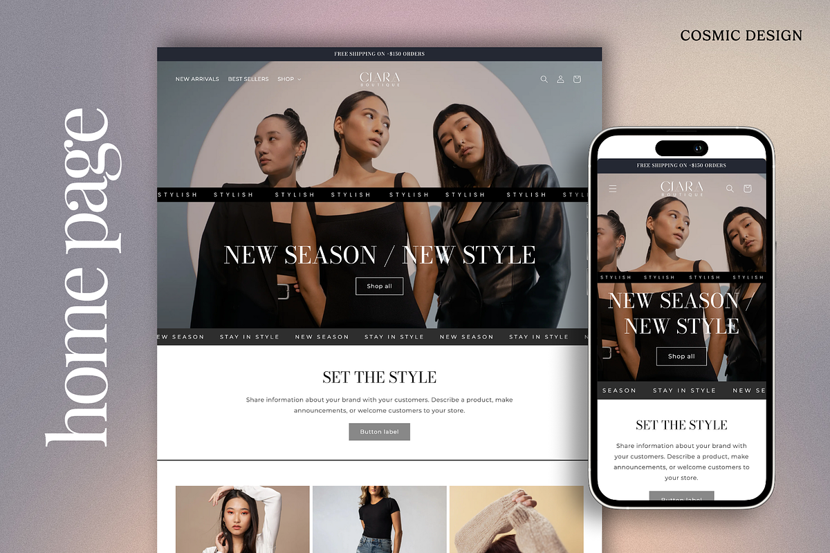 Ciara Shopify Boutique Theme Website, a Shopify Template by Cosmic Design (Photo 6 of 9)