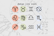 Zodiac line icons, a Duotone Icon by Lyolya Profitrolya (Thumbnail 1 of 2)