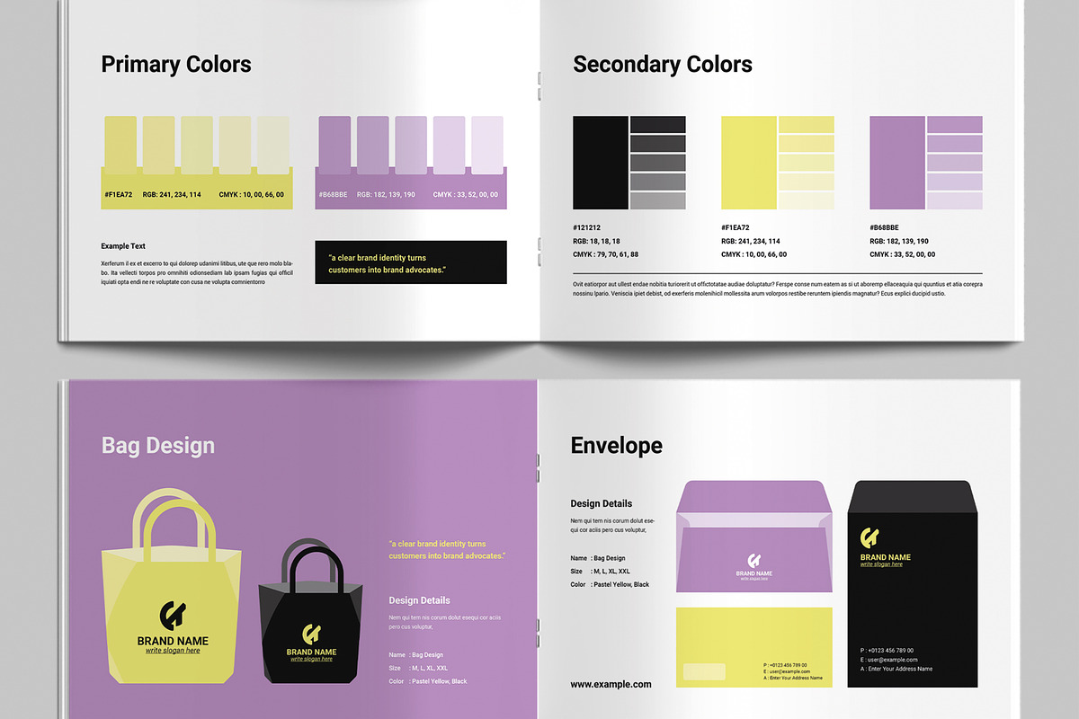 Brand Guidelines for Marketing, a Brochure Template by MightyDesign (Photo 5 of 9)