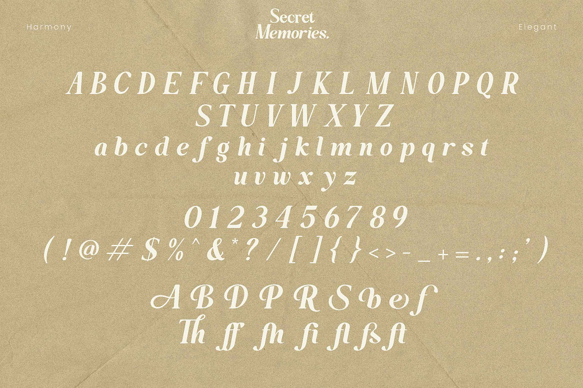 Secret Memories, a Sans Serif Font by Flawless And Co (Photo 9 of 12)