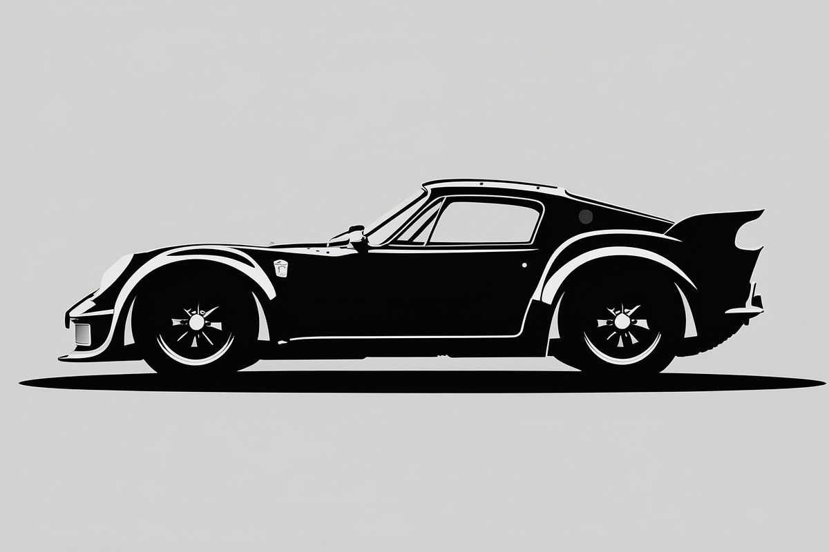 Sports Car Silhouette, an Illustration by balal (Photo 7 of 9)