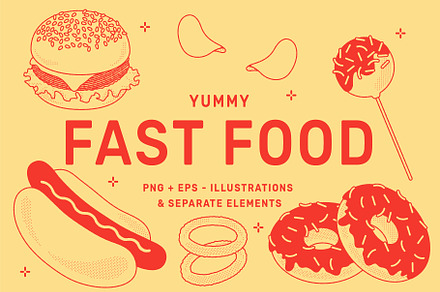 Fast Food Vector Illustration