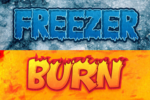 Freezer Burn Font Combo