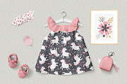 Unicorns in the garden kids clipart, a Decorative Illustration by Leysan Shayak (Thumbnail 6 of 14)