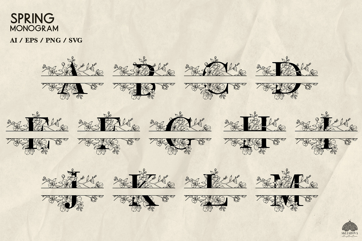 Spring Line Art Bundle 10 in 1, a Decorative Illustration by Skliarova (Photo 10 of 11)