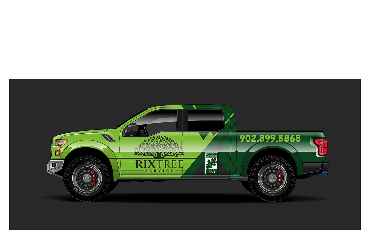 Custom Tree Service Truck Design, a Work Illustration by CarWrap design (Photo 1 of 3)
