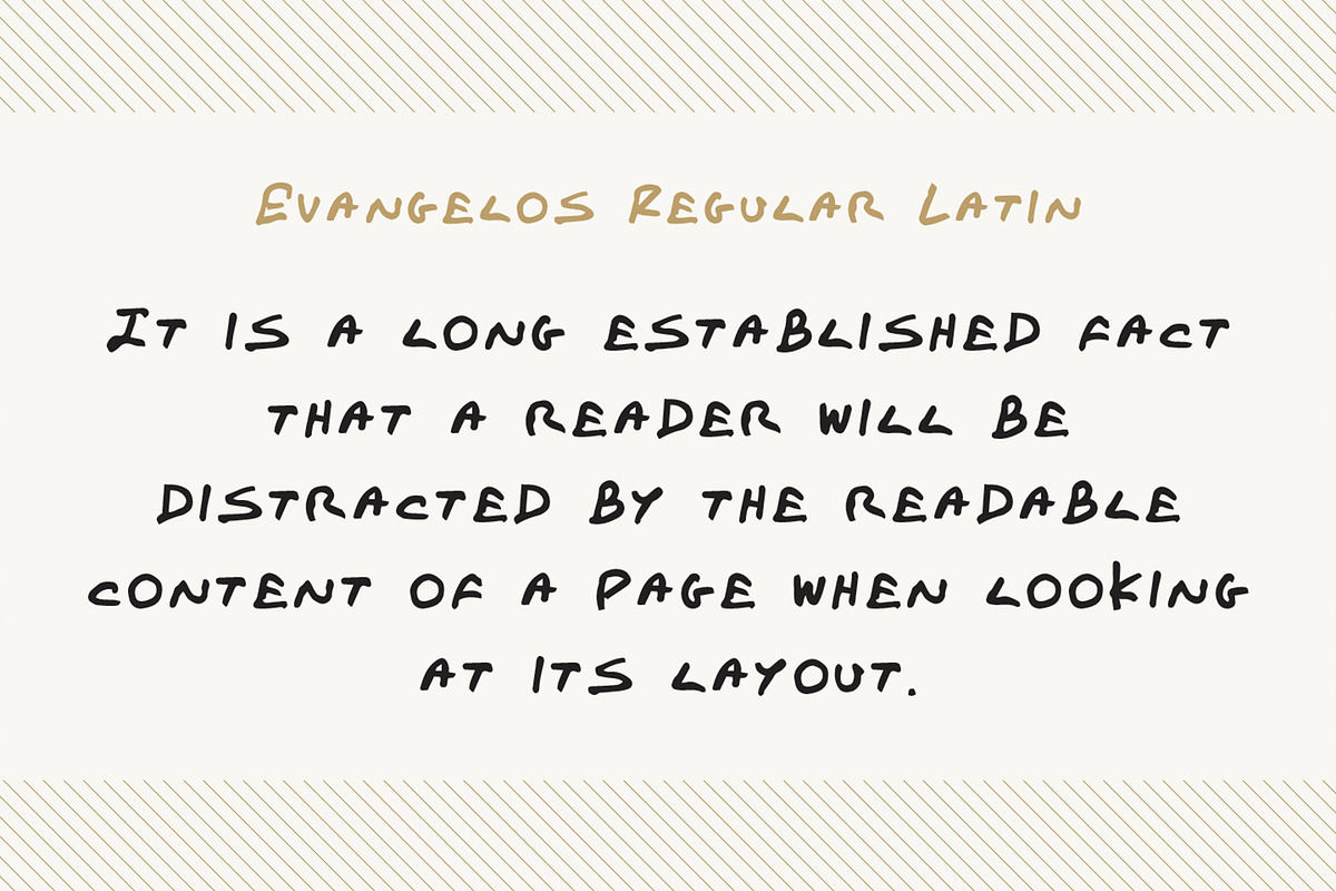 Evangelos, a Handwritten Font by TEKNIKE (Photo 3 of 6)