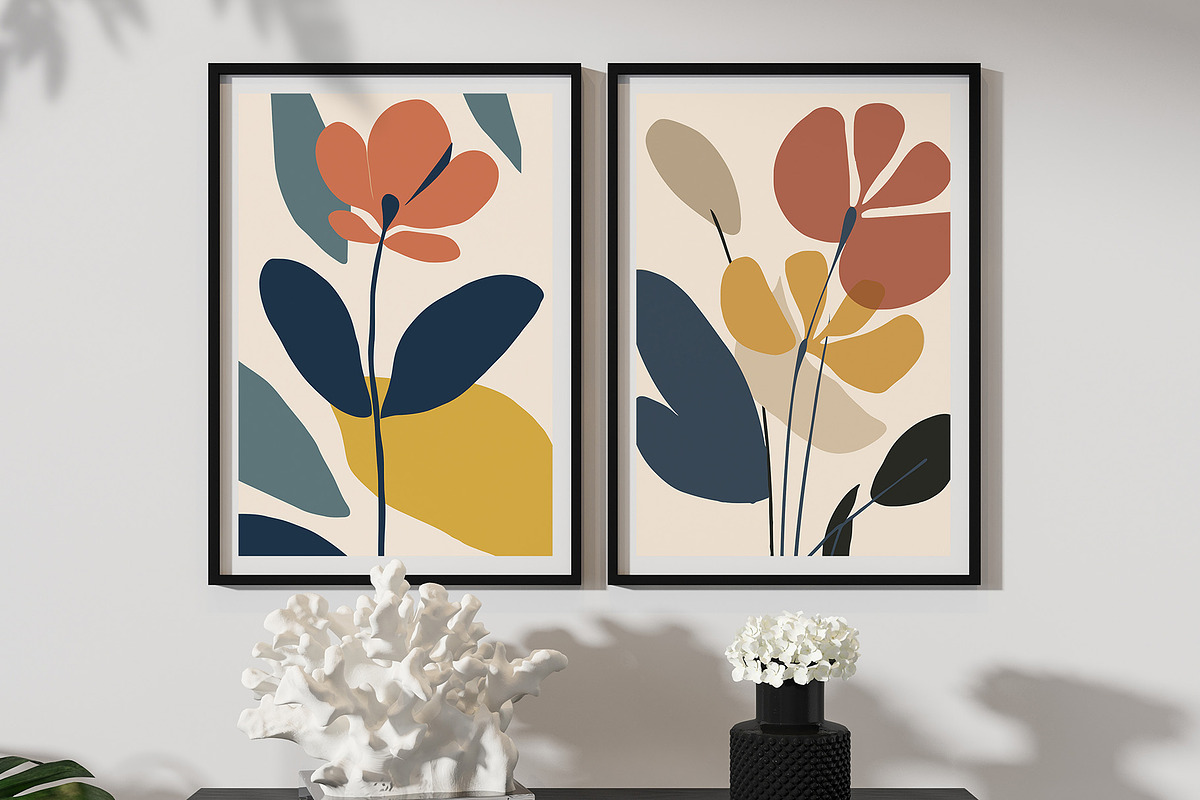 Blooming Floral Abstract Art Print, a Decorative Illustration by Vibrand Studio (Photo 6 of 13)