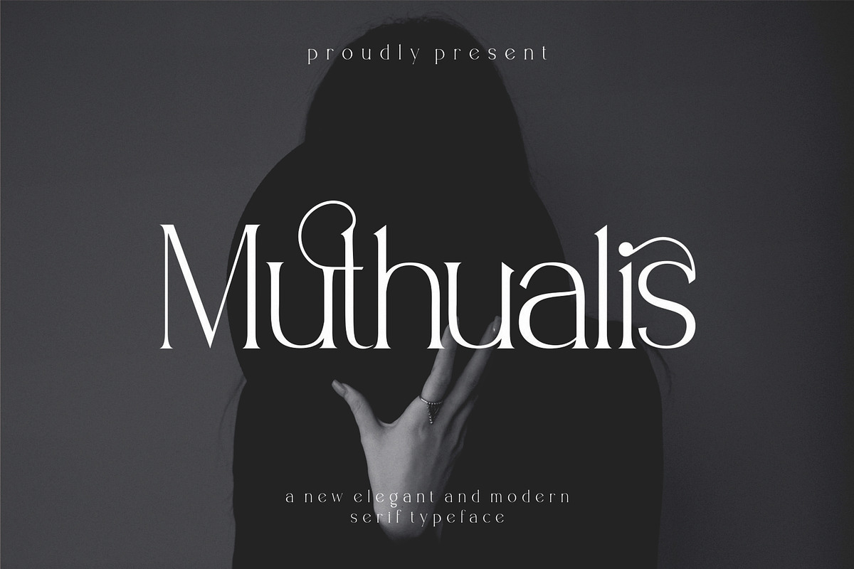 Muthualis Elegant Serif Font, a Serif Font by blunesia (Photo 1 of 9)