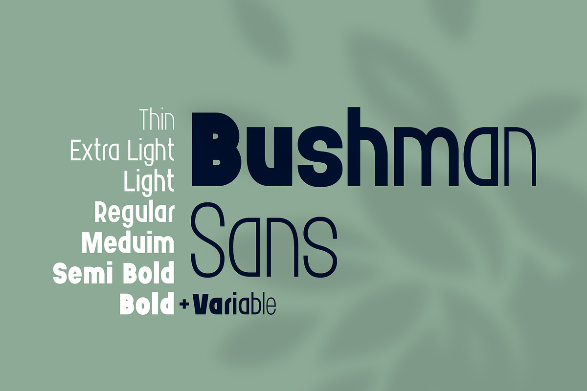Bushman font set preview 4