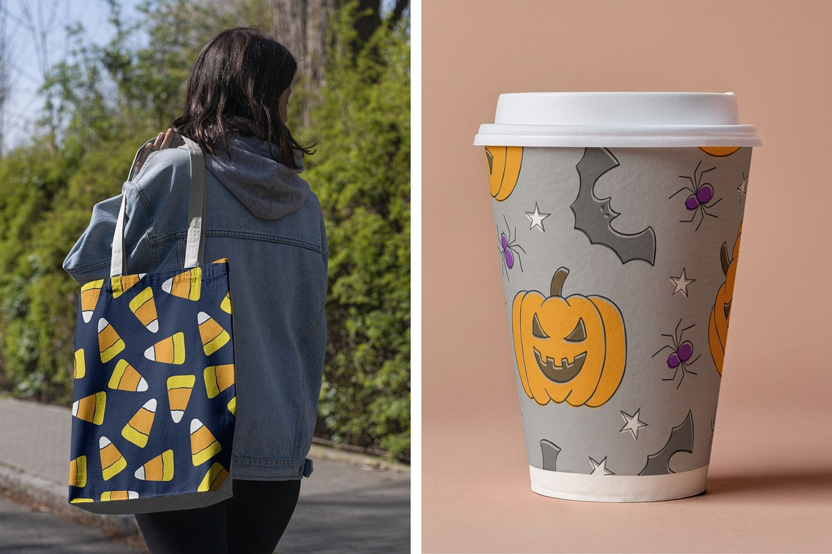 Halloween Seamless Pattern Set of 6, a Pattern Graphic by Fern & Quill (Photo 10 of 10)