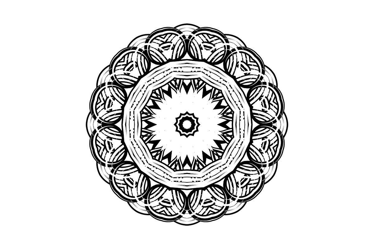 Elegant Mandala Line Art Collection, a Decorative Illustration by NJ Himel (Photo 65 of 101)