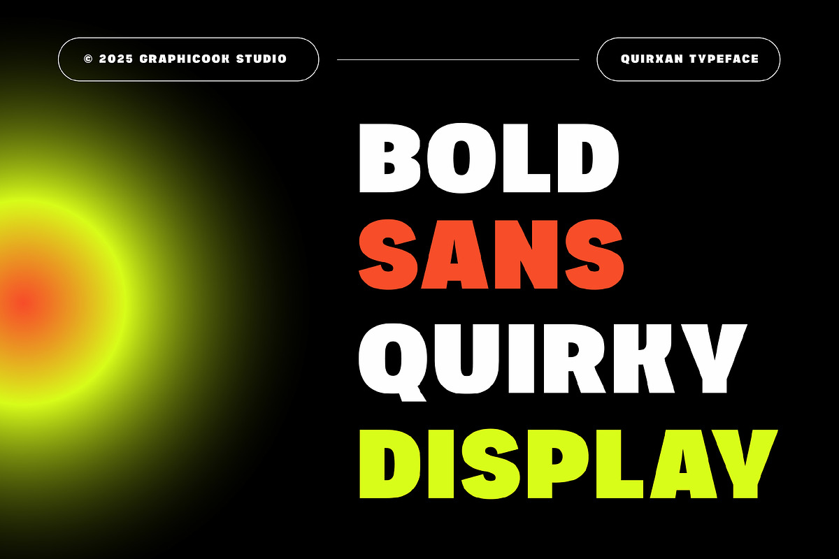 Quirxan, a Sans Serif Font by graphicook (Photo 2 of 10)
