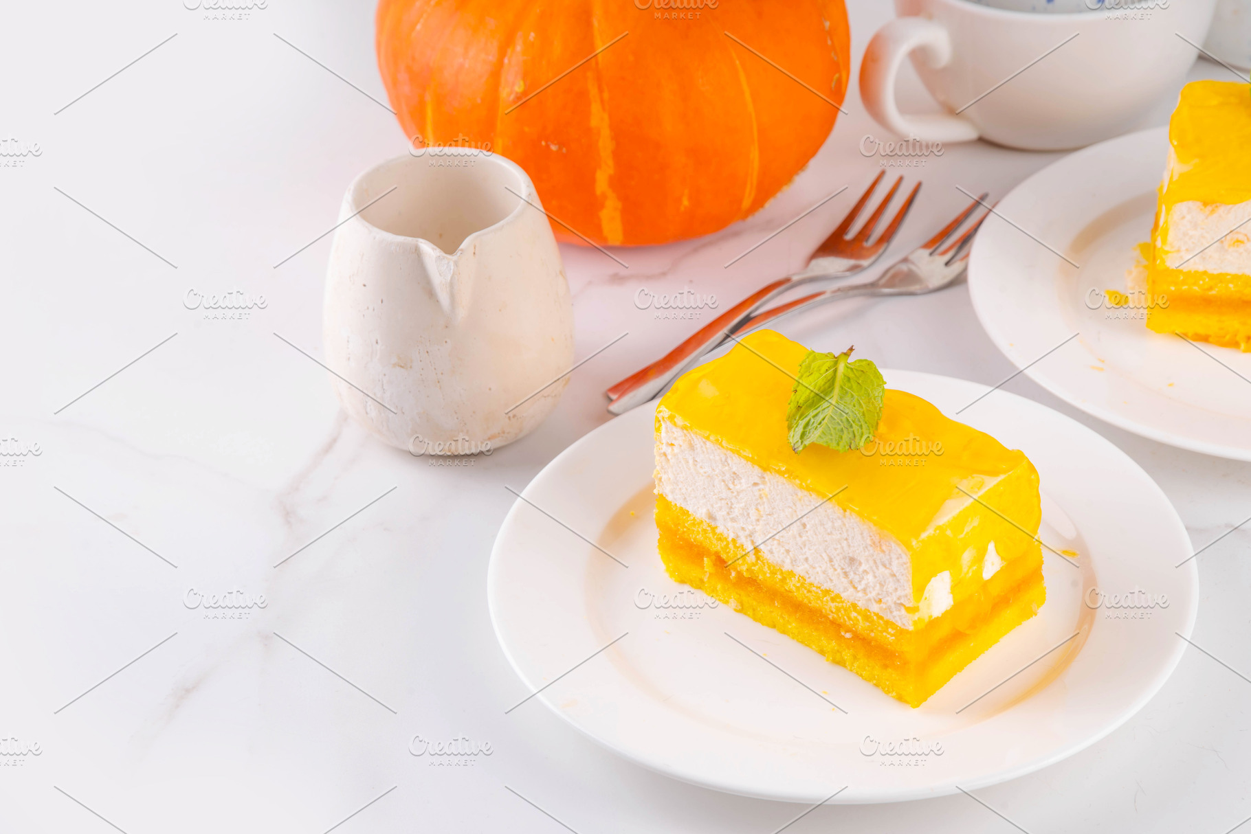 Tasty homemade Pumpkin Cheesecake, a Food & Drink Photo by Rimma