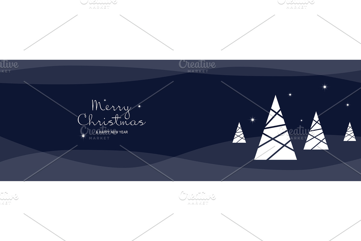 Merry Christmas Minimal Banner, a Templates & Theme by alexdndz