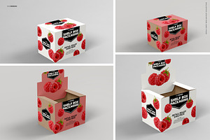 Retail Shelf Box 14 Packaging Mockup