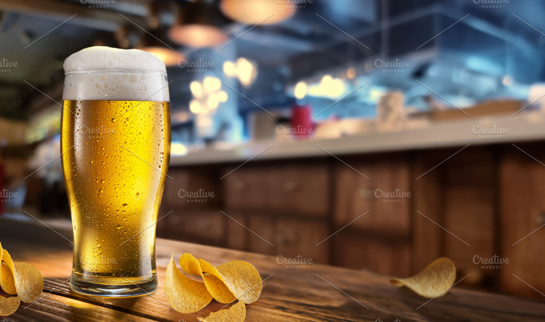 Cooled glass of beer, a Food & Drink Photo by Volff