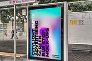 Warsaw Citylight Ad Bus Stop 11 v2, an Advertising Mockup by Graphic Shelter (Thumbnail 2 of 7)