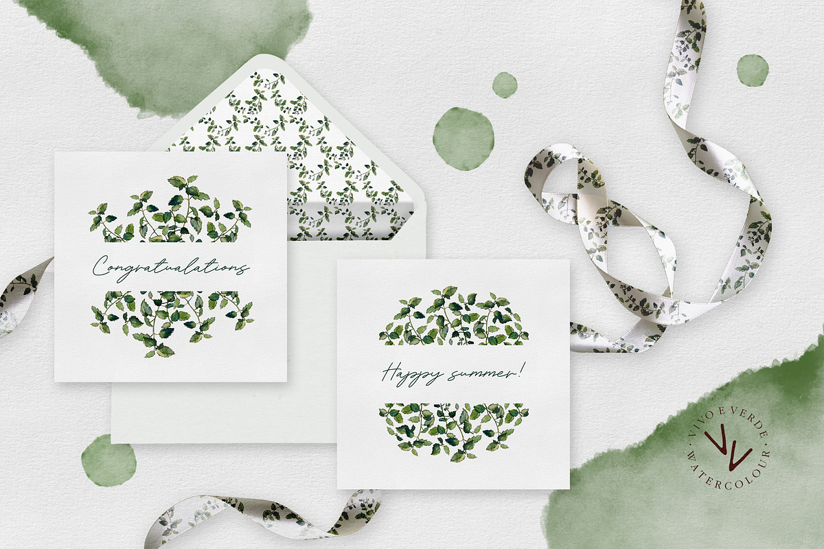 Melissa: watercolor floral elements, an Illustration by vivo e verde (Photo 10 of 11)