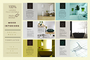 MOOD Interiors SocialMedia Templates