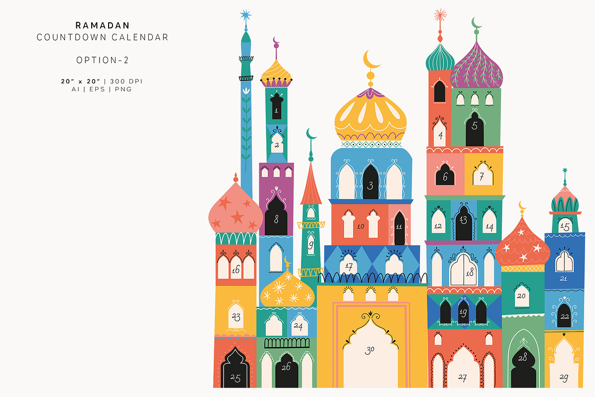 RAMADAN. Illustrations & patterns, a Decorative Illustration by annartdreams (Photo 3 of 11)